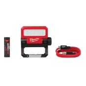 Milwaukee® REDLITHIUM™ USB ROVER™ 2114-21 Pivoting Flood Light, 100 Lumens, 250 Lumens, 550 Lumens, 42-1/2 in Length