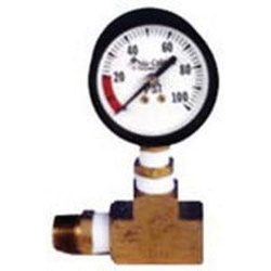 Nu-Calgon NP24GG Pressure Gauge, 20 PSI, 3/8 In