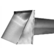 Southwark 395 Vent Hood With Damper, For Duct Size: 5 in, Steel, Material Gauge: 26 ga, Galvanized