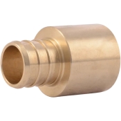 SharkBite™ UC606LF Sweat Adapter, Adapter Fitting, Connection Size 1: 3/4 in, Connection Type 1: PEX, Brass