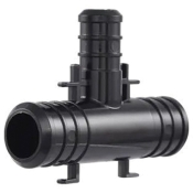 SharkBite™ UP412 Reducing Tee, Tee Fitting, Connection Size 1: 3/4 in, Connection Type 1: PEX, Connection Type 2: PEX