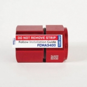 SmartLock® FCMA3800 Multi-Angle Flare Connector, Connector Fitting, Connection Size 1: 3/8 in, 1.461 in Length, Red