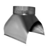 Southwark 2076 90 deg Vent Saddle, 6 in Connection Size 1, Steel, 30 ga Gauge, 6 in Connection Size 2, 8-3/4 in L