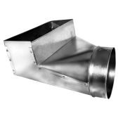 Southwark 24R6126 Register Boot, 6 in W, 12 in H, 6 in D, For Duct Size: 6 x 12 x 6 in, 90 deg Angle, Steel