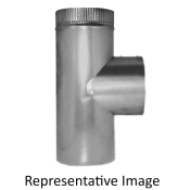 Southwark 545 Duct Tee, 5 in Connection Size 1, 5 in Connection Size 2, Connection Size 3: 5 in, Steel, 26 ga Gauge