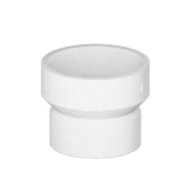 Tigre 102-3205 DWV Pipe Increaser Reducer, 3 in, 2 in, Hub, Hub, PVC, White, Reducer