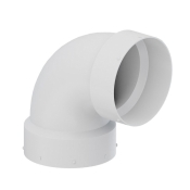 Tigre 321-3403 DWV 1/4 Bend, 3-1/8 in, 3-1/8 in, Hub, Hub, PVC, White, Bend