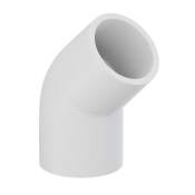 Tigre 417-007 45 deg Elbow, 3/4 in, 3/4 in, Slip, Slip, PVC, White, Schedule/Class: SCH 40, Elbow, 45 deg