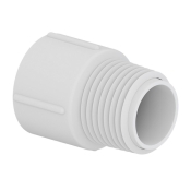 Tigre 436-007 Male Adapter, 3/4 in, 3/4 in, MIPT, Slip, PVC, White, Schedule/Class: SCH 40, Adapter