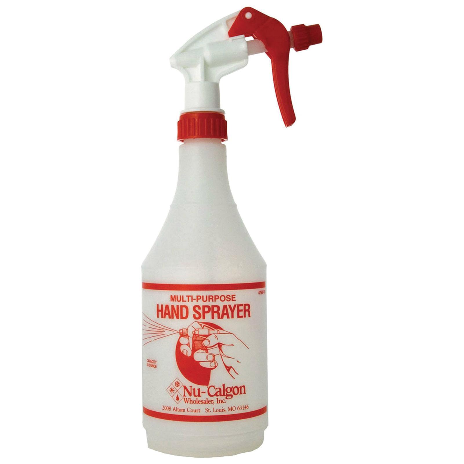 Nu-Calgon 4768-W3 Multi-Purpose Hand Sprayer, 24 Oz Capacity, Clear