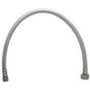 WOLVERINE BRASS® ProSeries 57634US Faucet Connector, 6 in Length, 3/8 in Connection Size 1, 1/2 in Connection Size 2