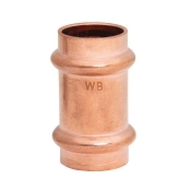 WOLVERINE BRASS® 99612 Press Coupling, Coupling Fitting, 3/4 in Connection Size 1, Connection Type 1: Compression