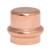 WOLVERINE BRASS® 99626 Press Cap, Cap Fitting, 3/4 in Connection Size 1, Connection Type 1: Compression, Copper
