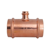 WOLVERINE BRASS® 99742 Press Tee, Tee Fitting, 2 in Connection Size 1, Connection Type 1: Compression, Copper