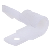 Wagner® WC04 Cable Clamp, Nylon, 1/4 in Max Bundle Dia, 0.05 in Thick, 3/8 in W