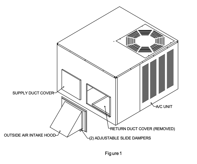 Rheem® AXRF-FAA1 Manual Outside Air Damper - For RACA13 / RACA14