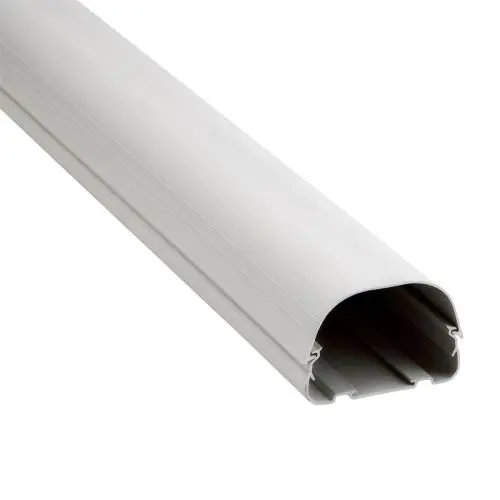 RectorSeal® 84004 Fortress Line Set Cover Length - 3.5 in ID, 90 in L, White, Snap-On, PVC