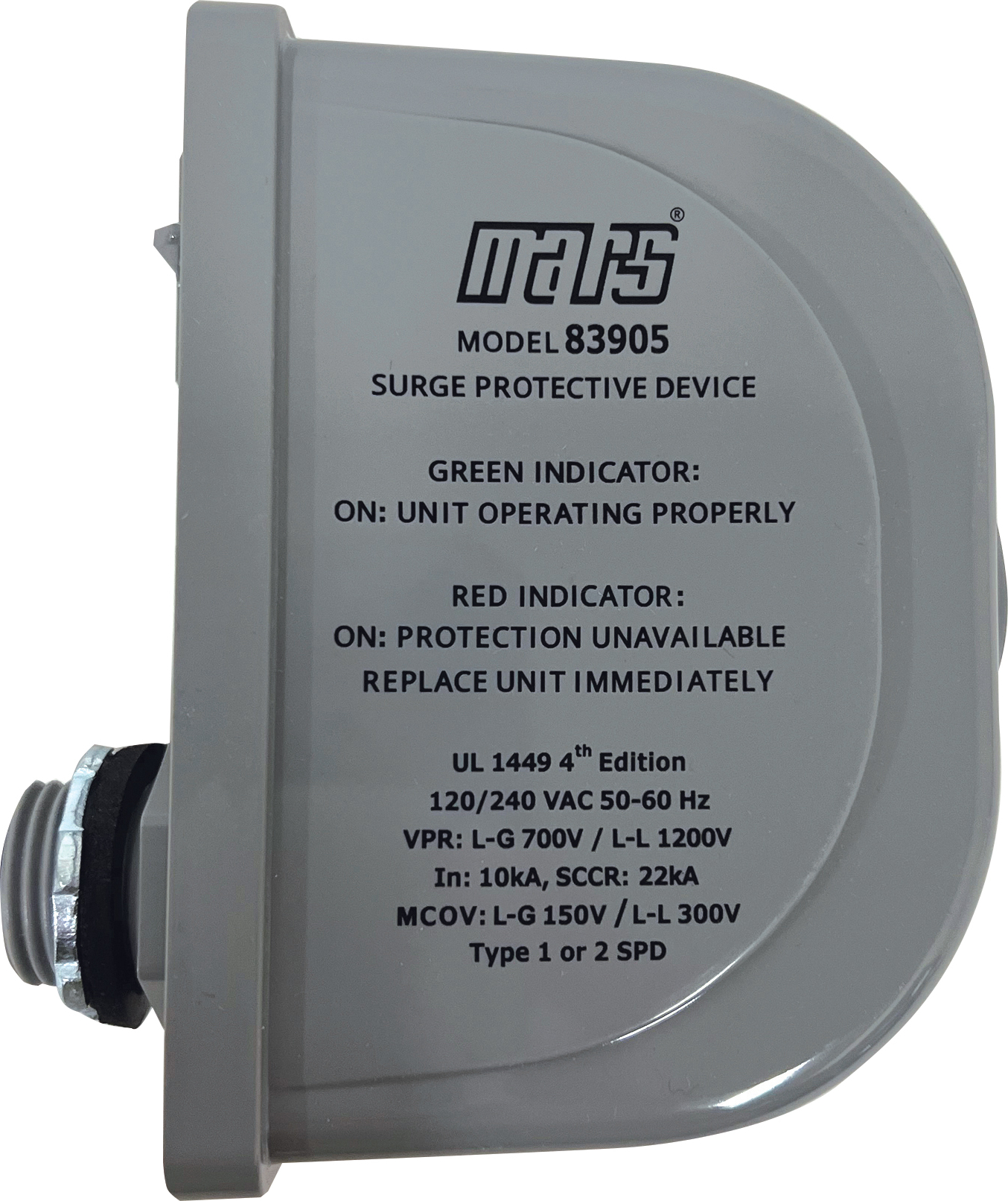 Mars® 83905 Surge Protective Device - 120V / 240V, 20 kA, Type 1 / Type 2