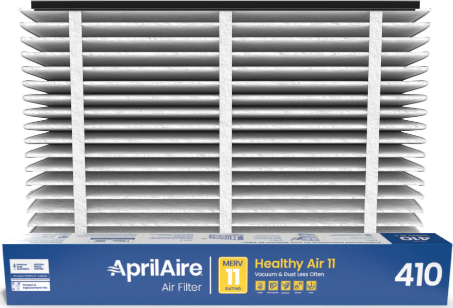 Aprilaire® 410-RP 410 Series 16 x 25 x 4 in Media Replacement Filter - Pleated, MERV 11, Synthetic Fiber, For Models Incl 2410 / 4400 / UV24