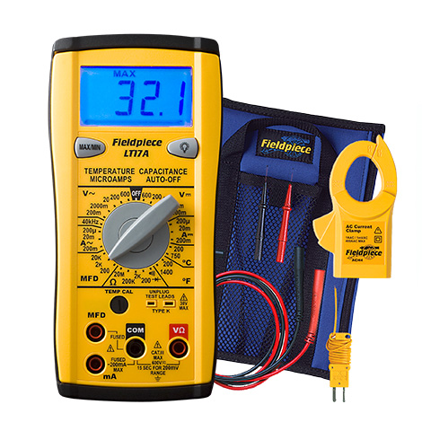 Fieldpiece LT17A Instruments LT Series Digital Multimeter, 600 V, 400 A, LCD, Yes Diode Test, 0.1 mV Resolution, 0.5% 1 Digit, 1.0% 1 Digit Current Accuracy