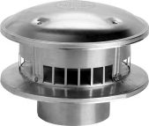 Selkirk® 6RVRT RV Series 6 Gas Vent Cap - Snap Lock, Galvanized Steel / Aluminum, Category I