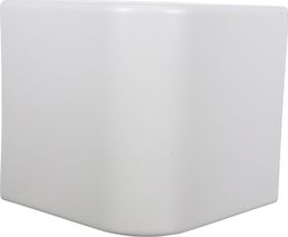 DiversiTech® 230-EB4 SpeediChannel Elbow Cover - 4 in ID, 6.25 in L, White, Snap-On, PVC