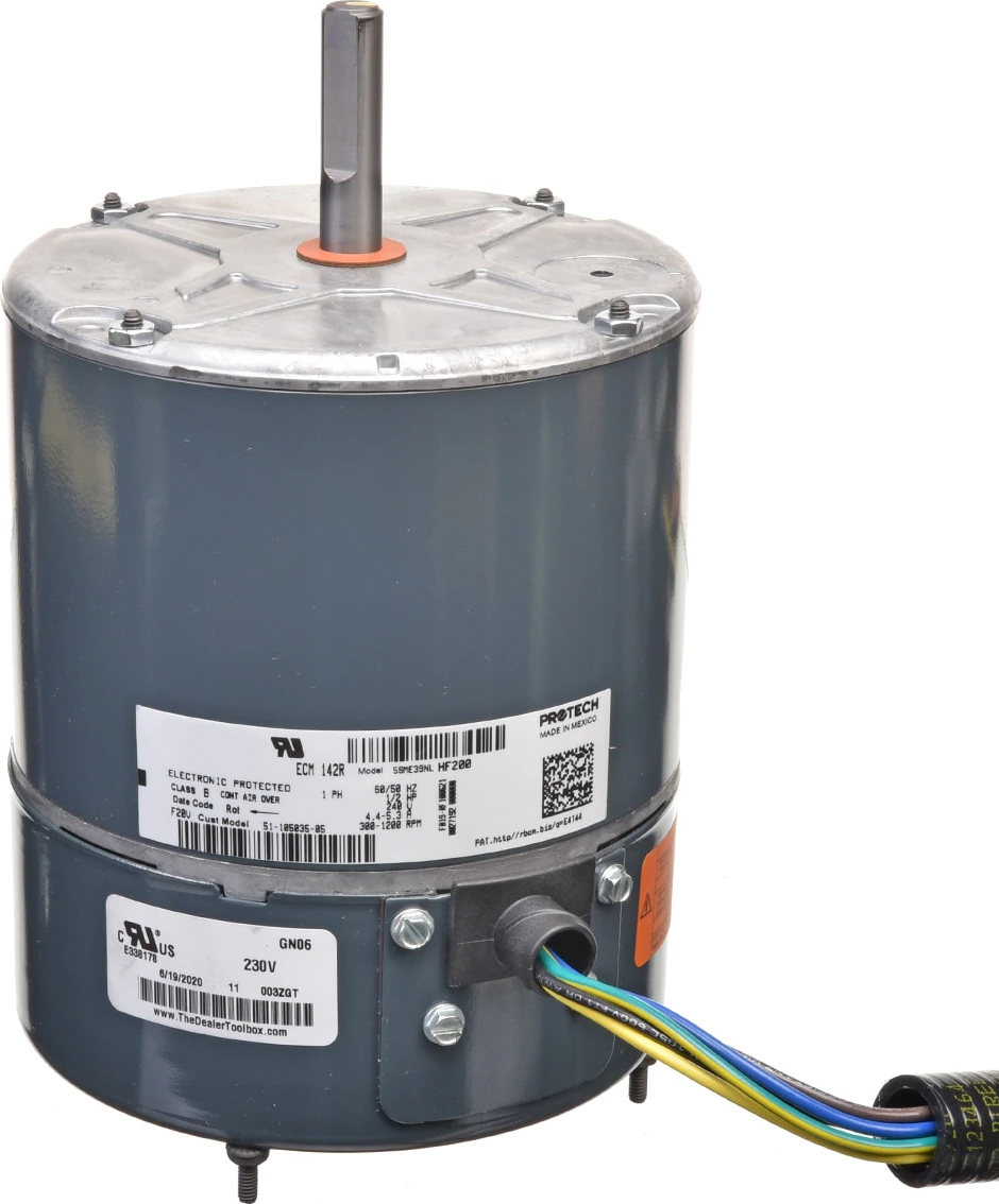 Rheem® 51-105035-05 1/2 HP 208/230V ECM Condenser Fan Motor