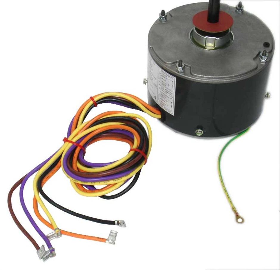 Rheem® 51-23053-11 ProTech 1/3 HP 1-Speed PSC Condenser Fan Motor - 1,075 RPM, 208/230V, 1 ph, Reversible