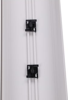 DiversiTech® 230-D6 SpeediChannel Line Set Cover Length - 6 in ID, 78 in L, Brown / White, Snap-On, PVC