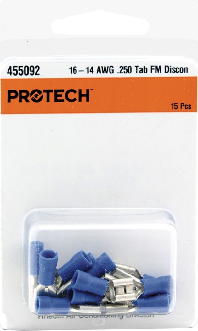 Rheem® 455092 ProTech 16-14 AWG Insulated Quick Connect - 1/4 in Tab, 15 / Pk