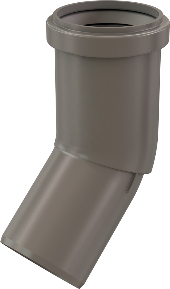 Centrotherm ISELS0245 InnoFlue 2 x 2 Gas Vent Elbow - Slip, PPs, Category II / Category IV