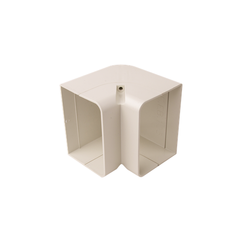 DiversiTech® 230-EB4 SpeediChannel Elbow Cover - 4 in ID, 6.25 in L, White, Snap-On, PVC