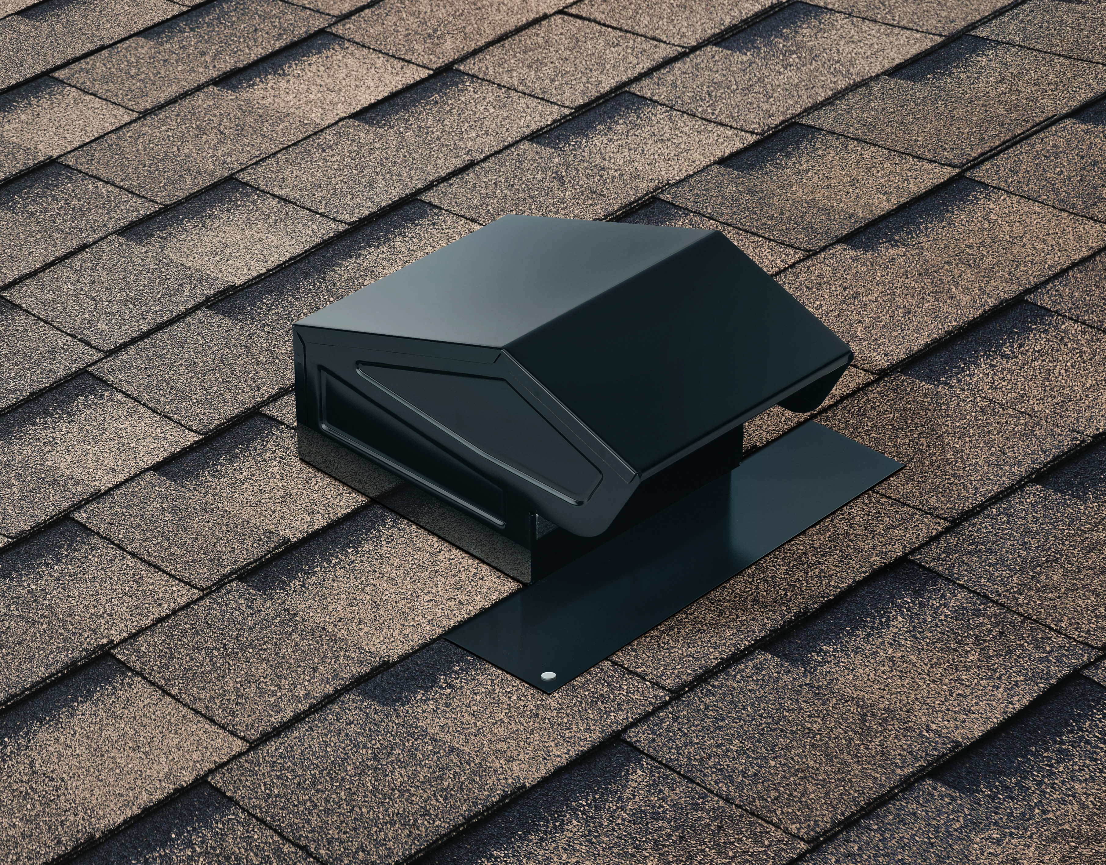 Broan® 636 Steel Roof Cap w/ Damper & Screen - 3-4 in Round Duct