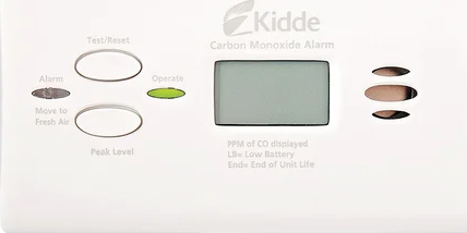 FENWAL CONTROLS KN-COPP-B-LPM Battery Carbon Monoxide Detector w/ Digital Display