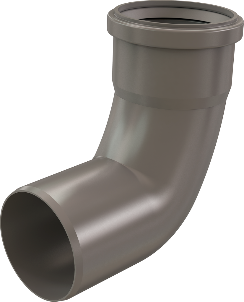 Centrotherm ISELL0387 InnoFlue 3 x 3 Gas Vent Elbow - Slip, PPs, Category II / Category IV