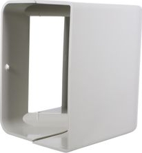 DiversiTech® 230-EB4 SpeediChannel Elbow Cover - 4 in ID, 6.25 in L, White, Snap-On, PVC