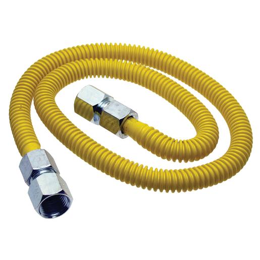 Wolverine Brass® 50168 1/2" Female x 1/2" Male 24" L Dormont Stainless Steel Gas Connector
