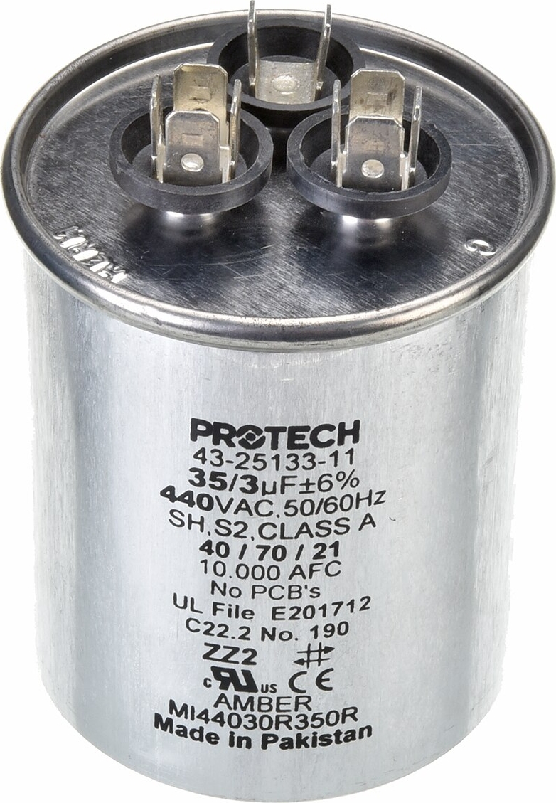 Rheem® 43-25133-11 35+3 MFD 440V Round Capacitor
