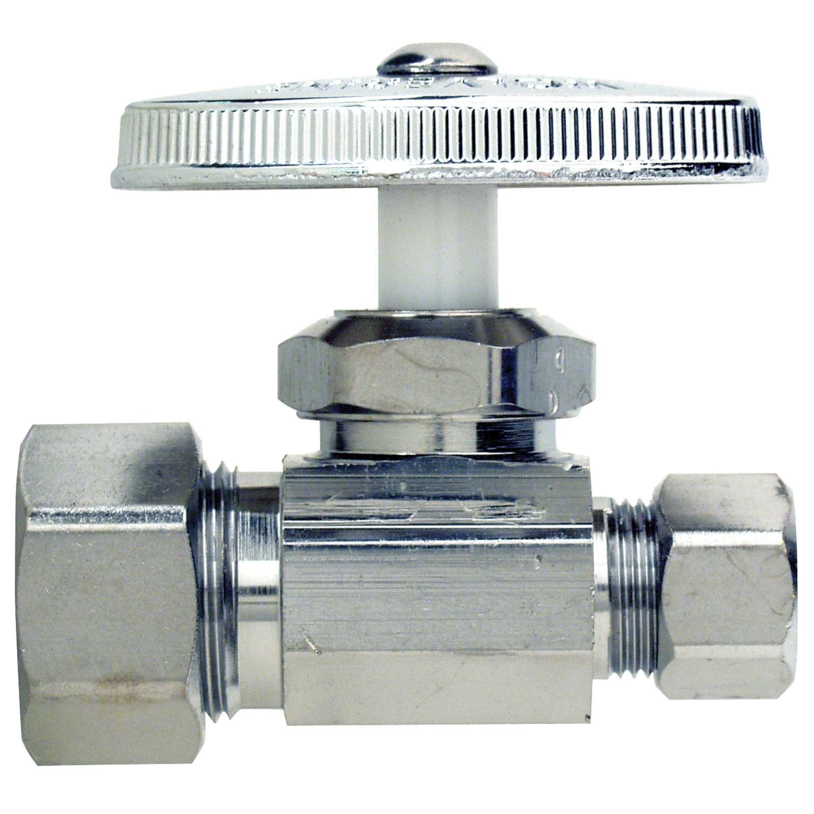 BrassCraft 52069NL 1/2" Compression x 3/8" OD Compression Brass (Lead Free) Encore Multi-Turn Straight Stop