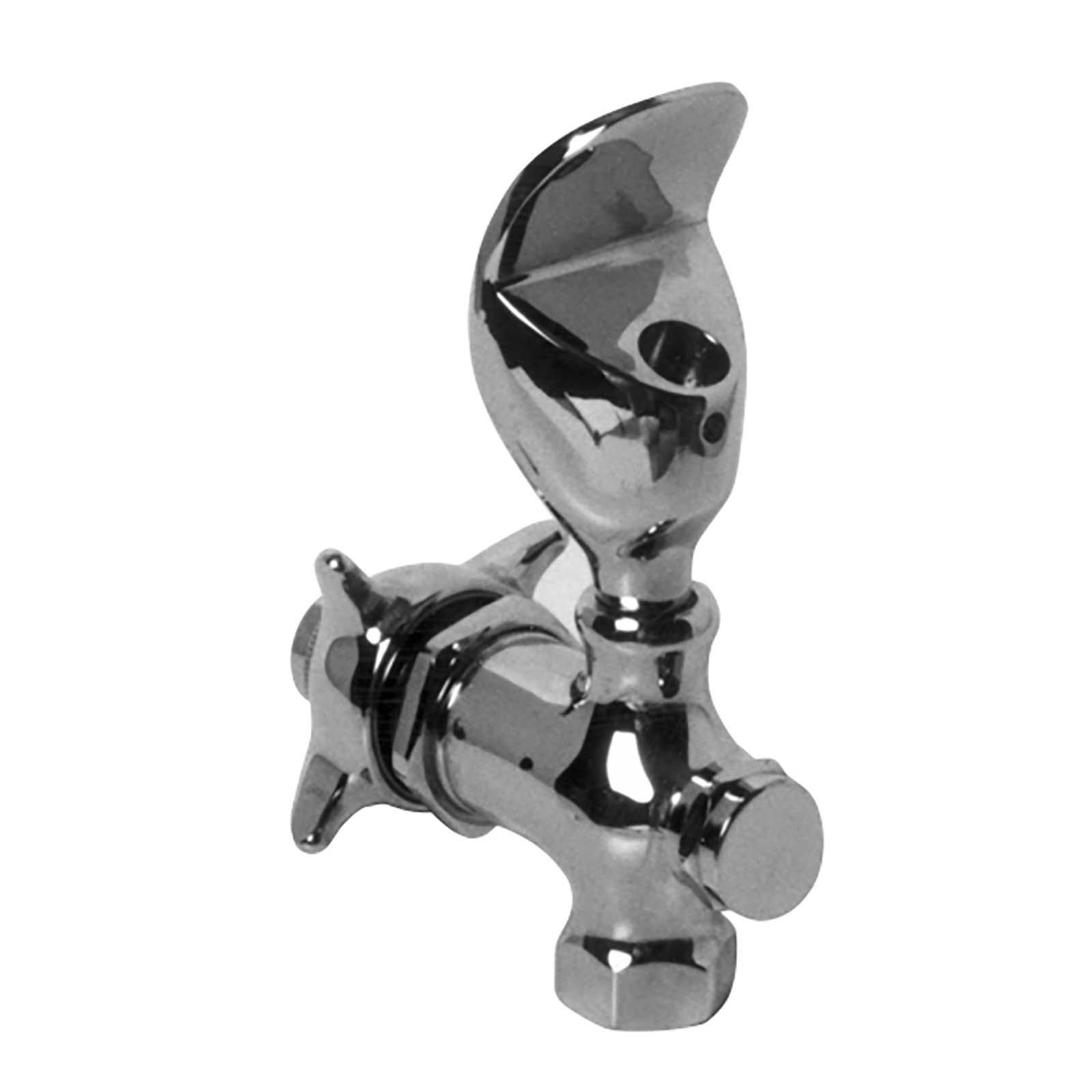 Wolverine Brass® 54011W Wolverine Brass 54011W Brass Drinking Fountain Faucet Valve with Cross Handle, 1/2" FIP, Chrome