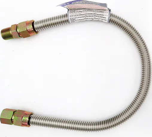 Easyflex® EFGC-012-SS-1011-24 1/2 in Gas Connector - 24 in L, Uncoated