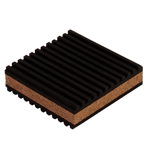 DiversiTech® MP-3C Rubber and Cork Anti-Vibration Pad - 3" x 3" x 7/8"