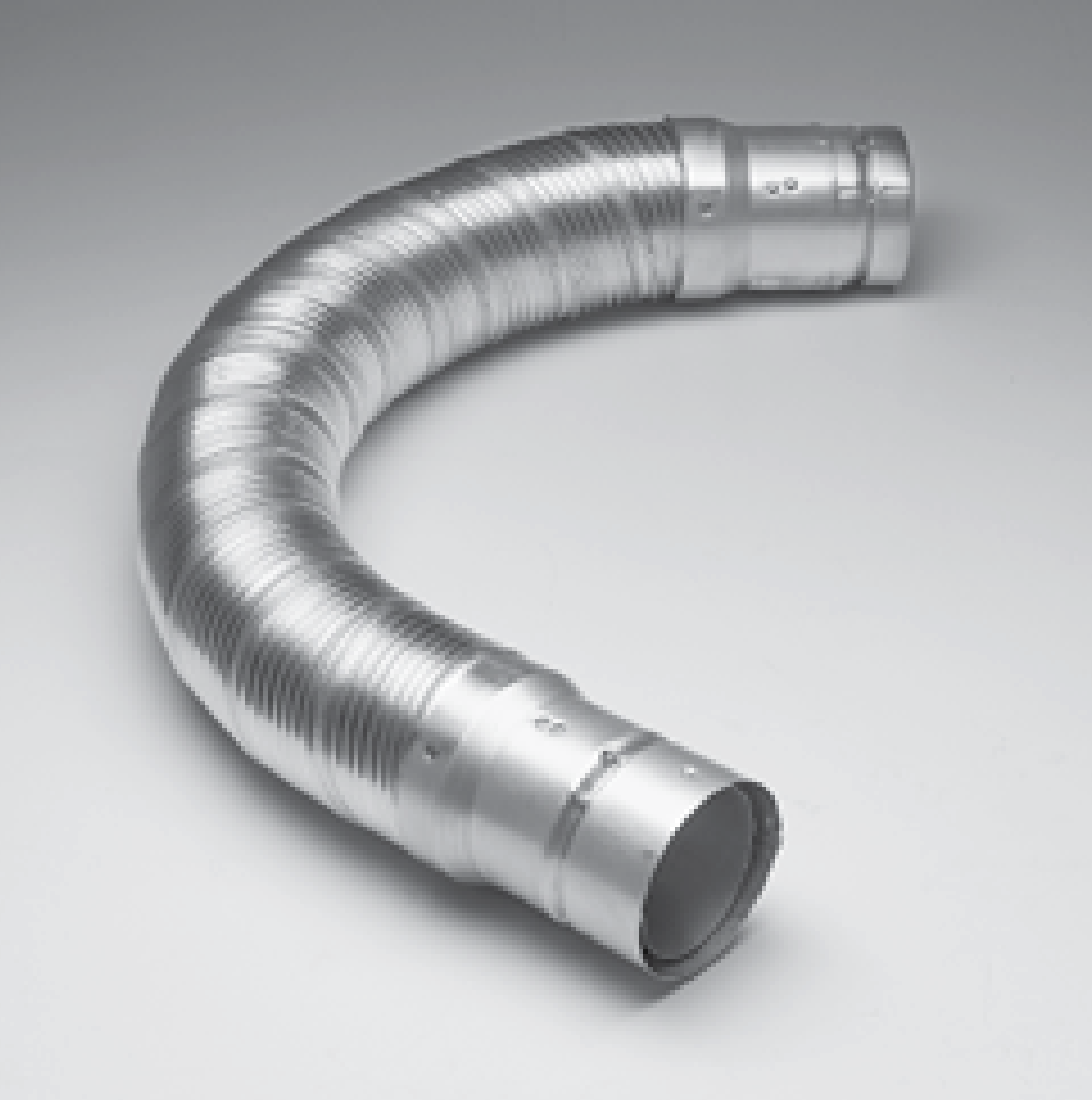 Selkirk® 4DWC-5 DWC Series 4 x 4 Gas Vent Flexible Pipe - Snap Lock, Galvanized Steel / Aluminum, Category I