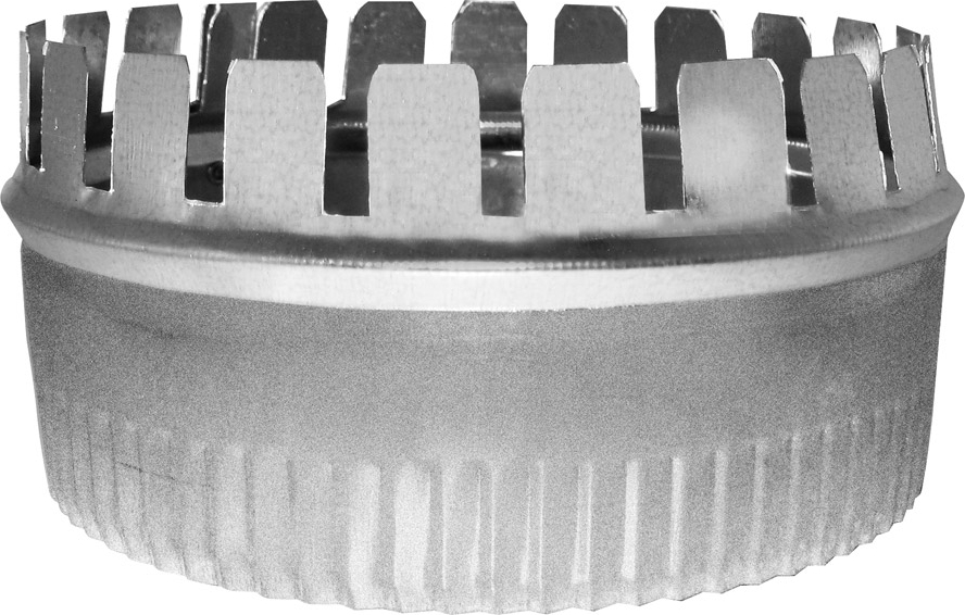 Southwark 9712 12 in Start Collar - Galvanized Steel, 30 ga