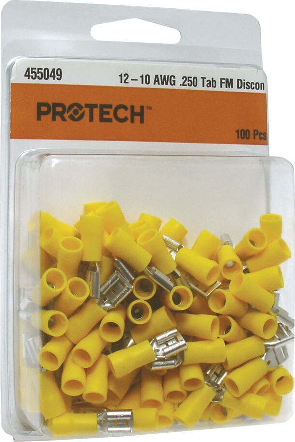 Rheem® 455049 ProTech 12-10 AWG Insulated Quick Connect - 1/4 in Tab, 100 / Pk