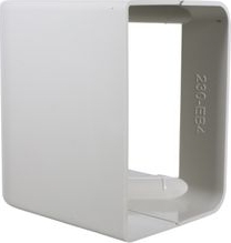 DiversiTech® 230-EB4 SpeediChannel Elbow Cover - 4 in ID, 6.25 in L, White, Snap-On, PVC