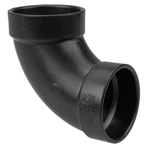 NIBCO® 83515 1-1/2 HUB DWV ELBOW 90Â° ABS