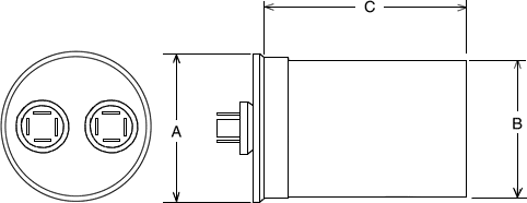Rheem® 43-25136-18 80 MFD 370V Round Capacitor