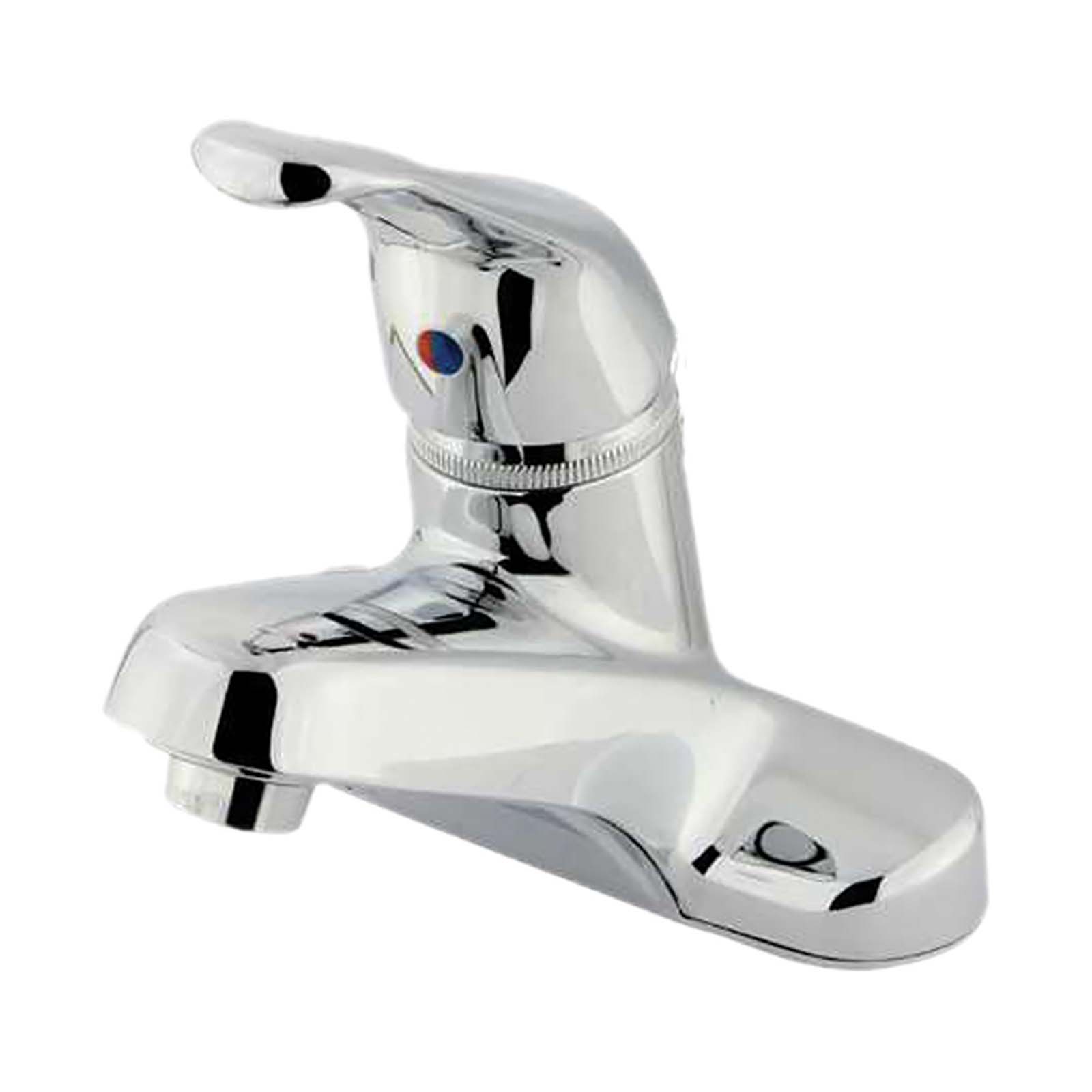 Kingston Brass 96504NL Wyndham Single Handle Centerset Bathroom Faucet With Pop-up, Chrome