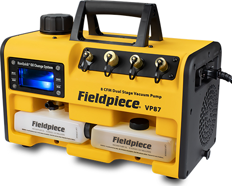 Fieldpiece VP87 HVAC Vacuum Pump - 8 CFM, 2-Stage, 15 µm